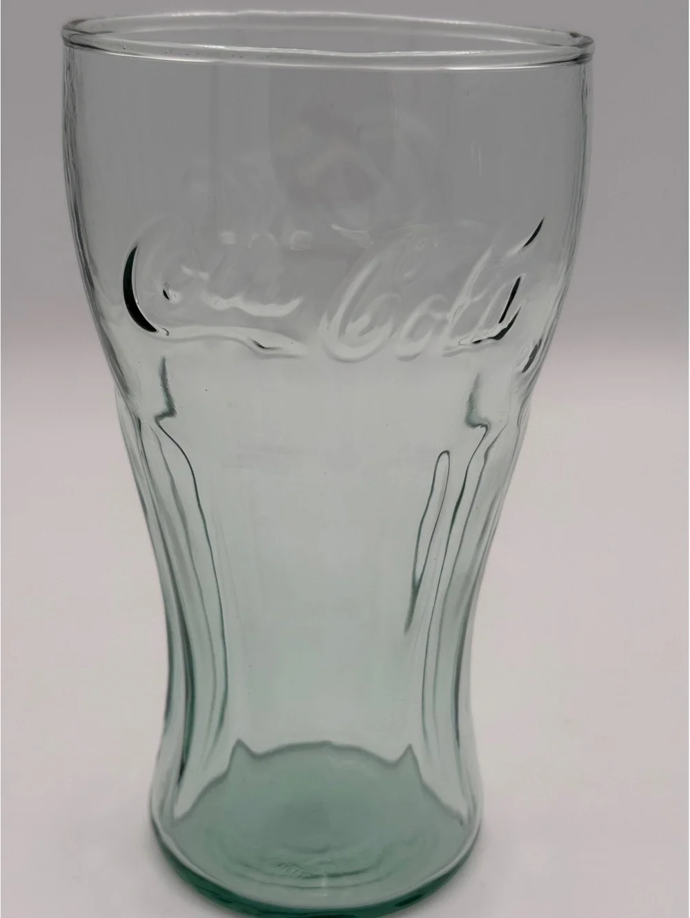 Vintage Libbey Coca-Cola Georgia Green Contour Glasses 16oz - Set of 2
